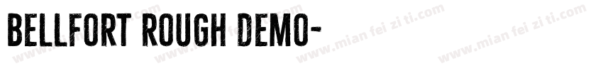 bellfort rough demo字体转换